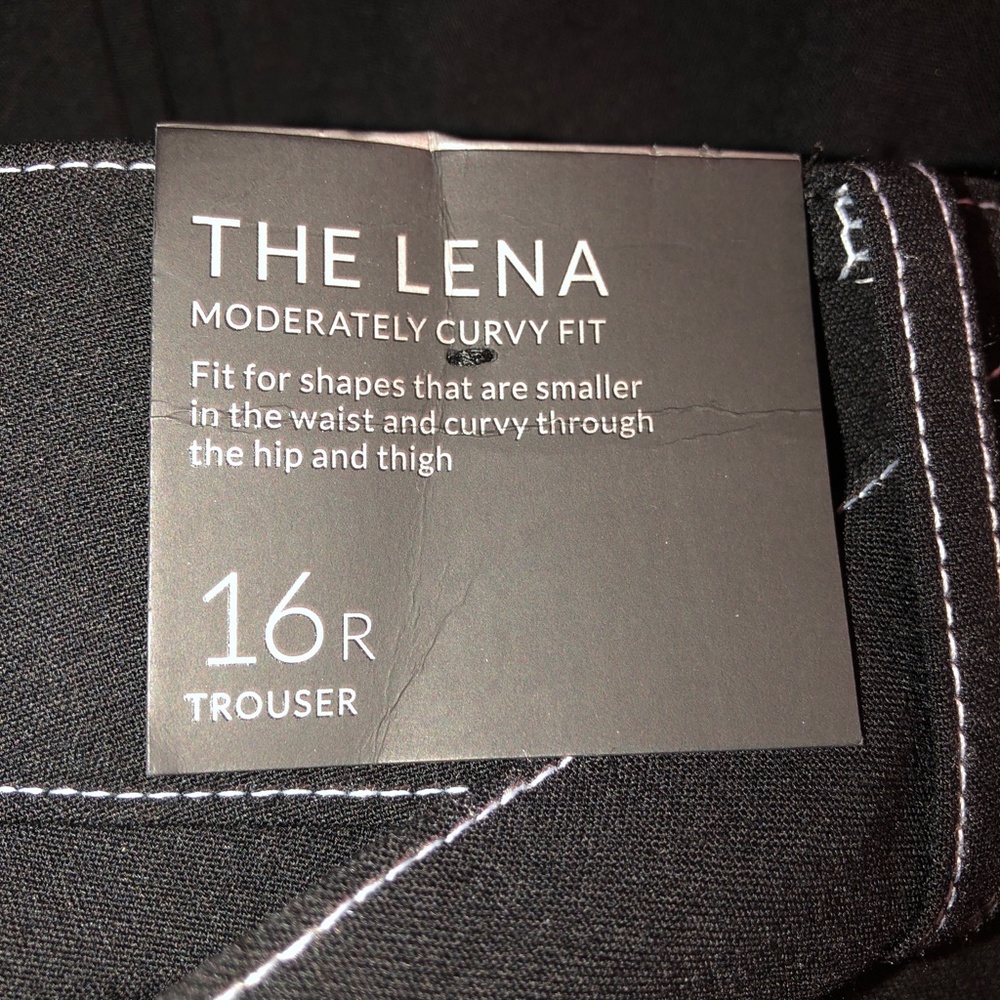 🎉HP🎉 LANE BRYANT LENA Belted Flat Front Tailor Stretch Trouser Pants 16R NWT! - Picture 14 of 16